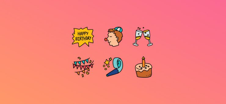 Happy Birthday to you: 22 packs of free Birthday clipart and icons