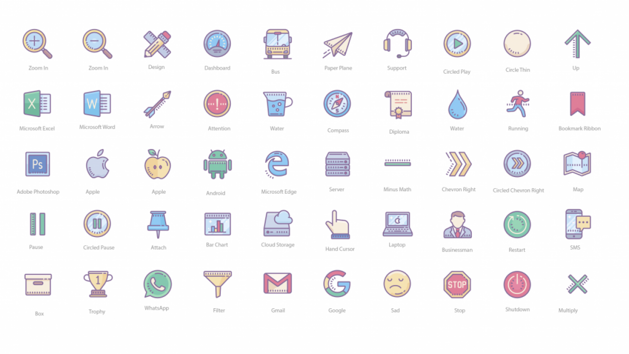Color catalog Icon, Office Iconpack