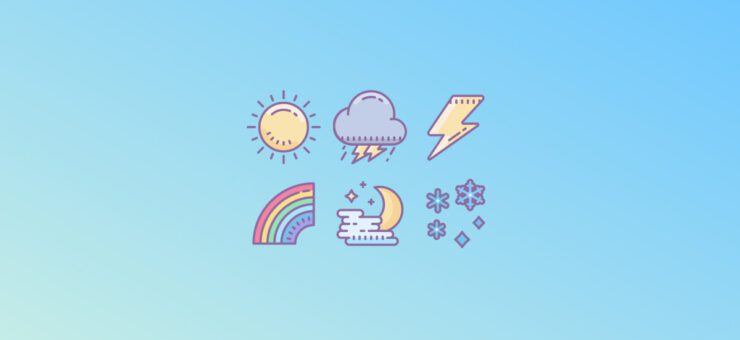 Come rain or shine: 20 packs of free weather clipart and icons