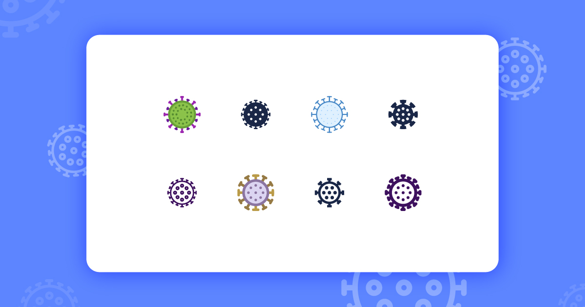 Design Freebie: Free SVG Icons on Coronavirus Theme in Different Styles