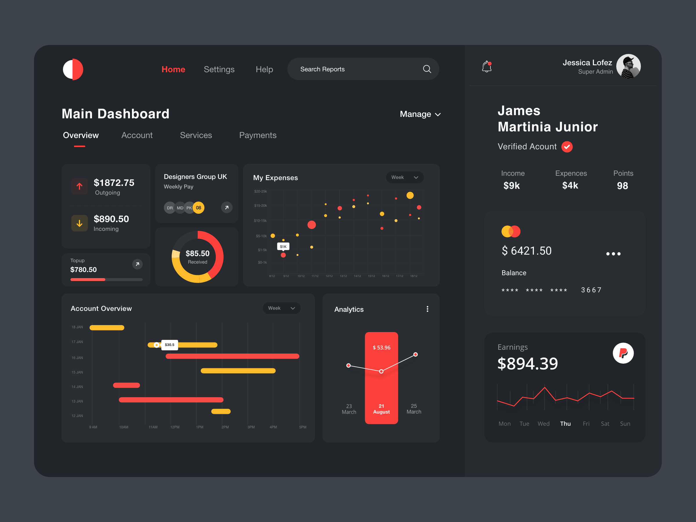 Simple User Interface Design Examples