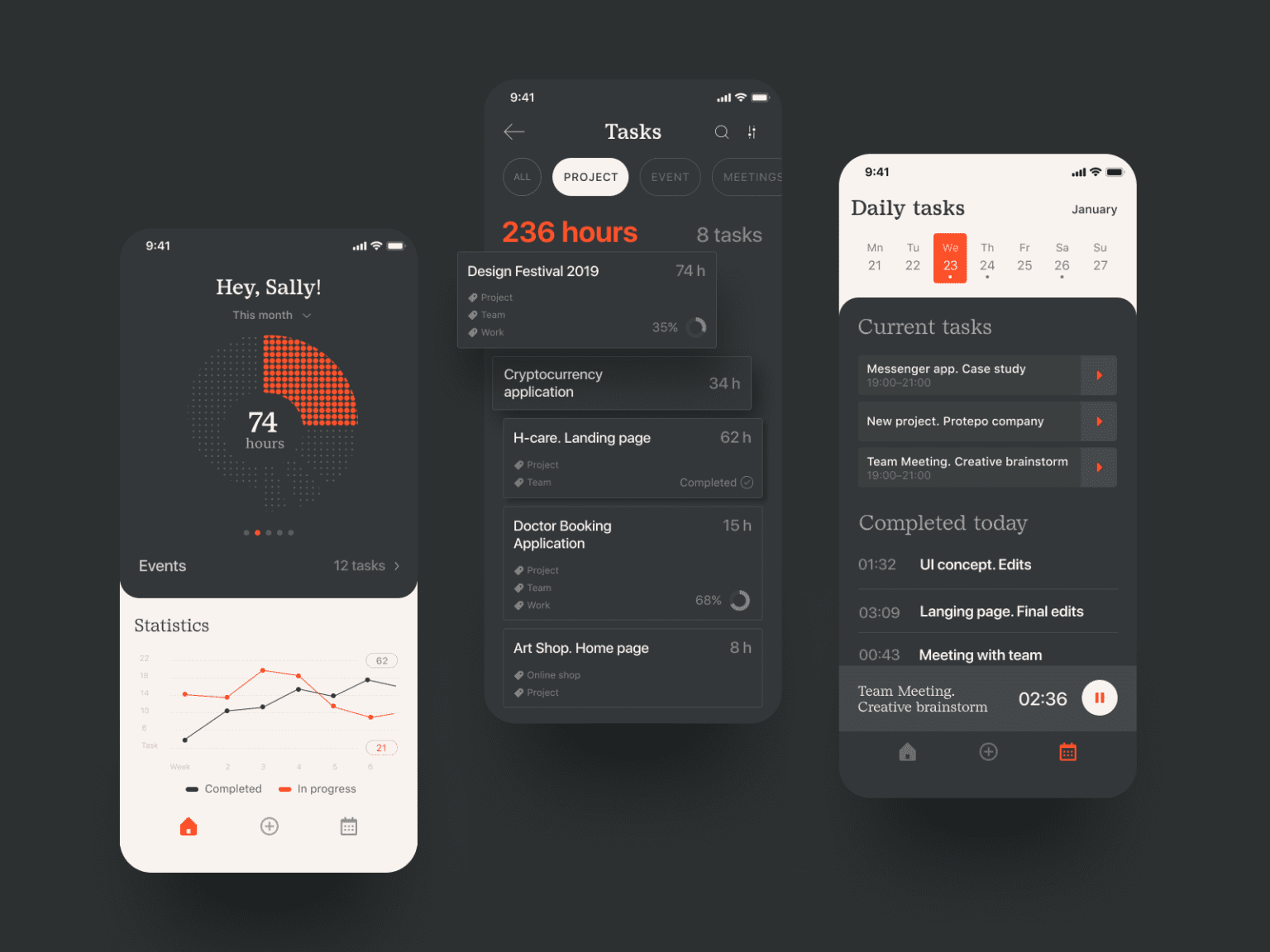 UI Inspiration: 20 Eye-Pleasing Mobile Design Concepts | Graphic Design ...