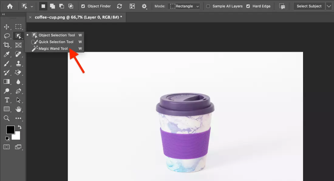 How to remove white background in Photoshop