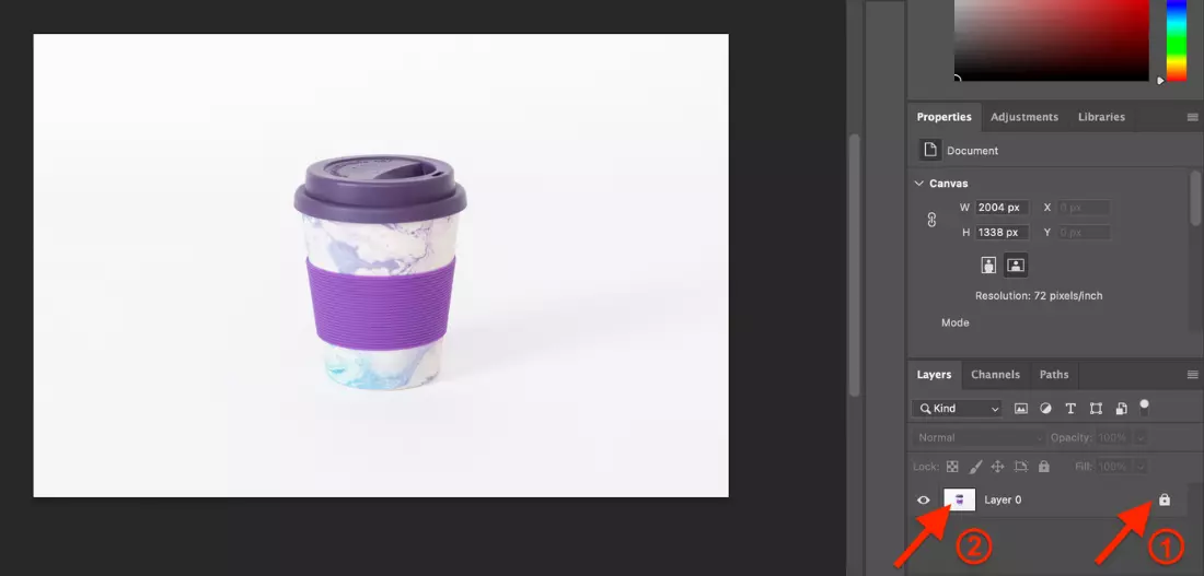 How to remove white background in Photoshop
