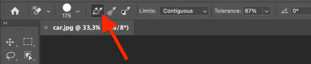 How to use Background Eraser Tool in Photoshop