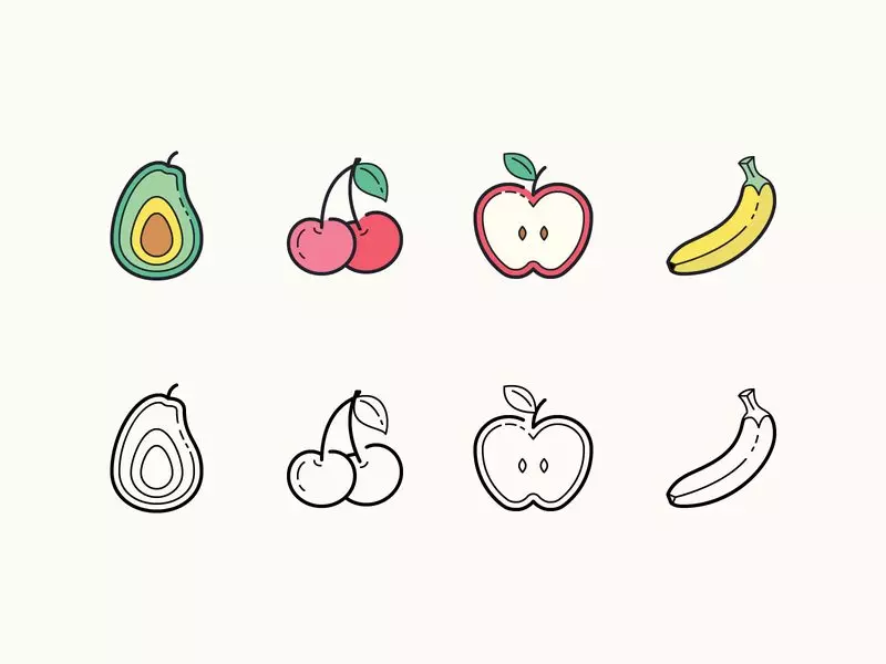 Fruit icons