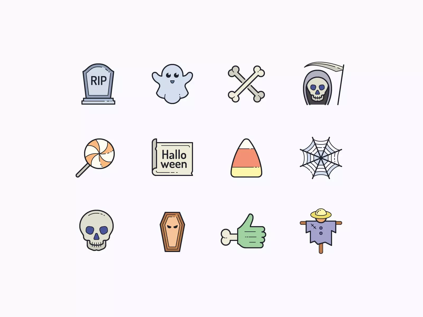 Halloween icons