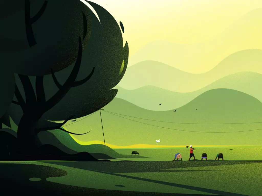 febin raj nature illustrations