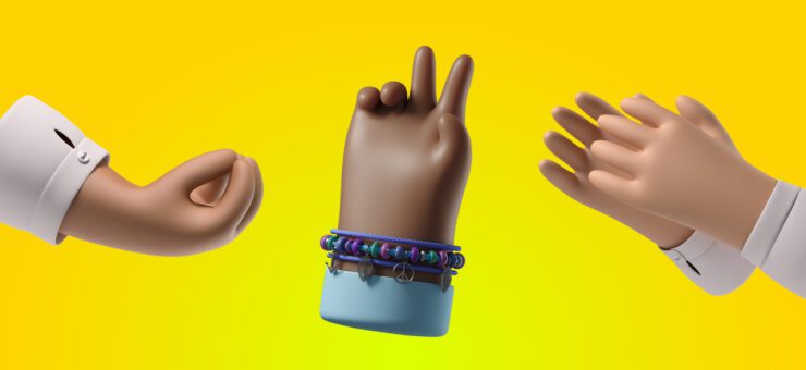 3D Hands: Get Diversity of Gestures in Stylish 3D Graphics