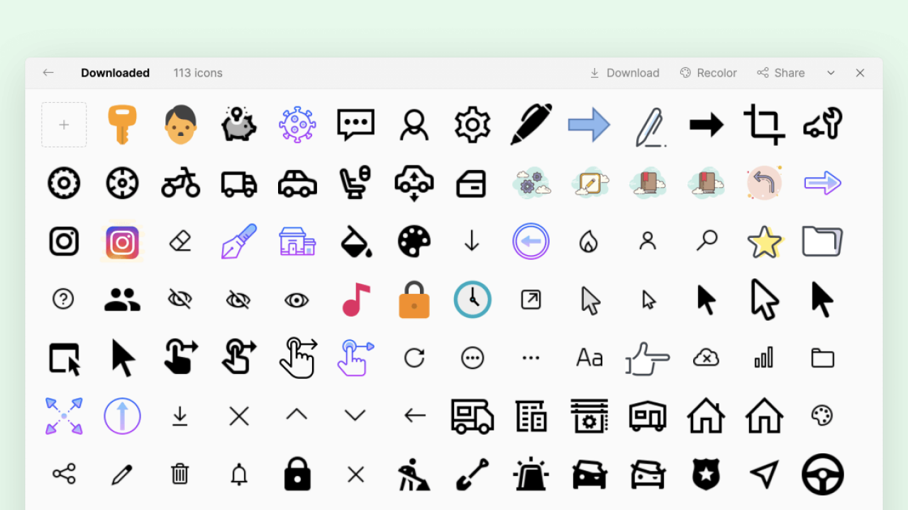 Icons8 Improved Collections for Convenient Personal Icon Sets