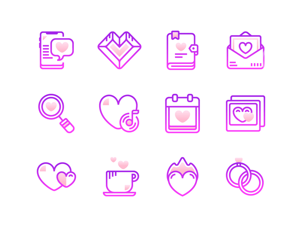 20 Stylish Packs of Gradient Line Icons | Graphic Design Tips