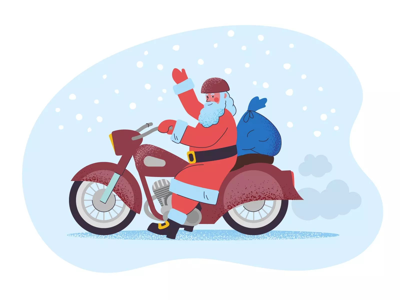 icons8 christmas illustration santa pale