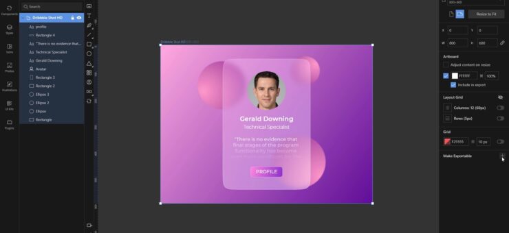 Lunacy Tutorial: Glassmorphism In UI Design