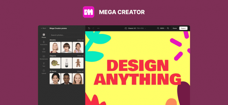 Mega Creator: a new player in DIY graphic design