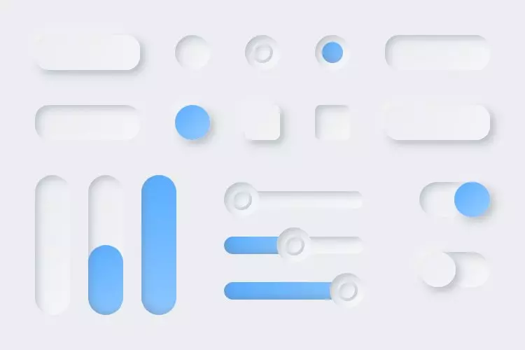 Lunacy tutorial: Neumorphism in UI design: Creating a slider with a handle-1