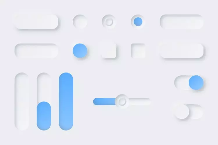 Lunacy tutorial: Neumorphism in UI design: Creating a slider with a handle