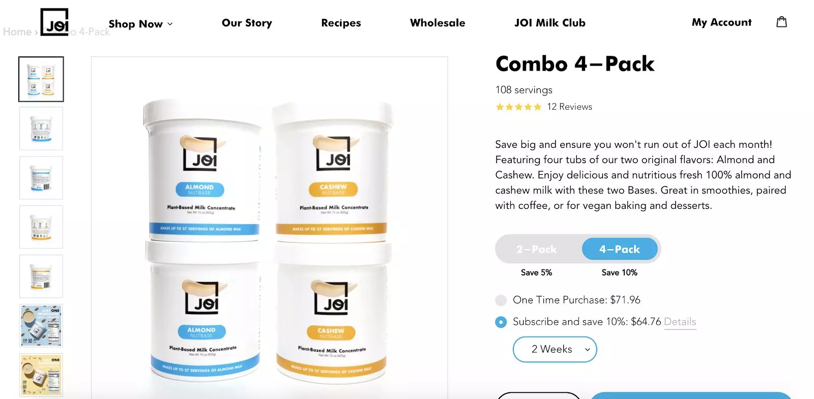How to Design a Conversation-Optimized Online Shopping Website: Joi page