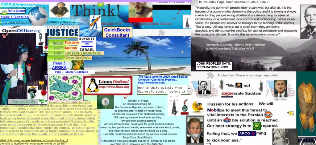 What SEO metrics a UX designer should focus on: A cluttered website filled with images and text on the news SEO.