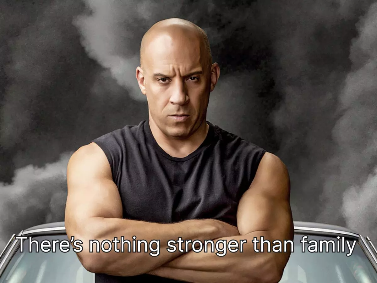 Happily Ever After: a collection of illustrations, icons and photos for Parents’ Day: Fast & Furious Family meme