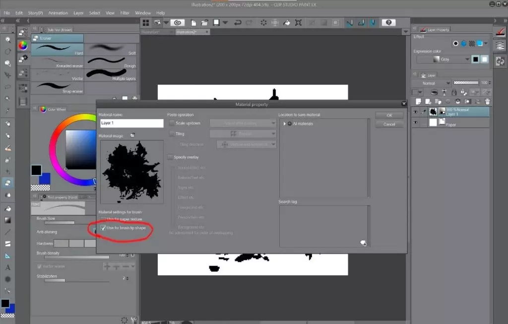 How to create a beautiful Pixel Art environment in Clip Studio Paint: Material Properties