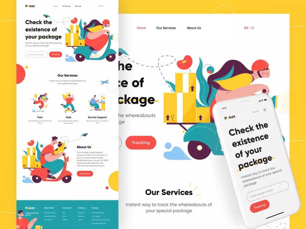 Design inspiration: UI concepts collection with Icons8 graphic elements: