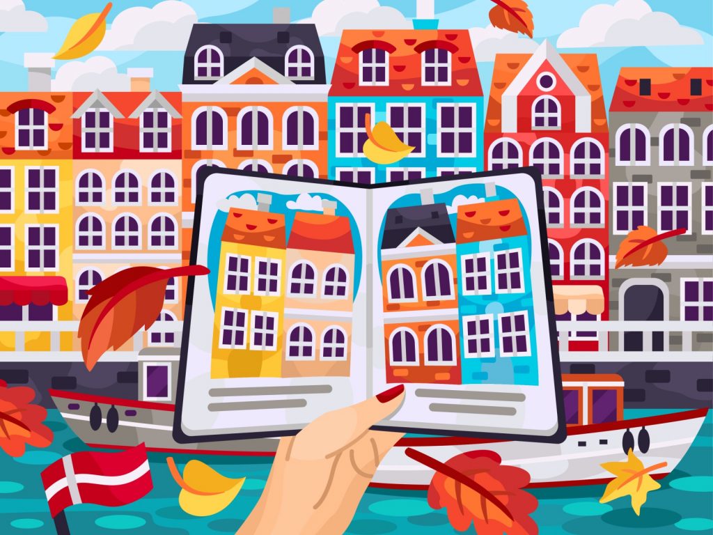Beautiful autumn illustrations for UI, web, email, and inspiration: Autumn Copenhagen