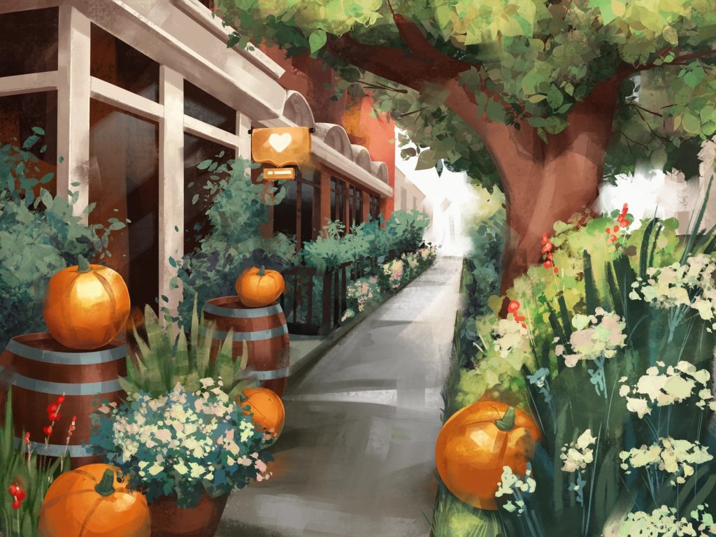 Beautiful autumn illustrations for UI, web, email, and inspiration: Cozy October Illustration