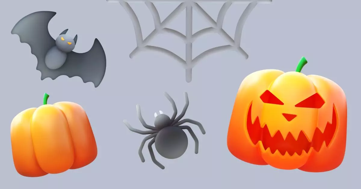 Halloween illustration in Fluency style