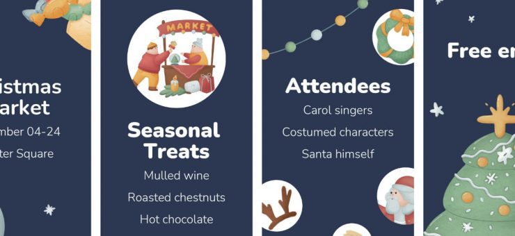 How to design a Christmas Instagram story