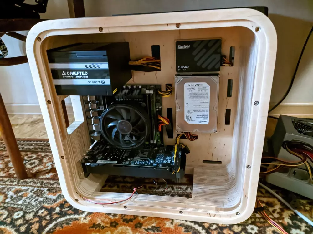 Wooden computer case. Almost done