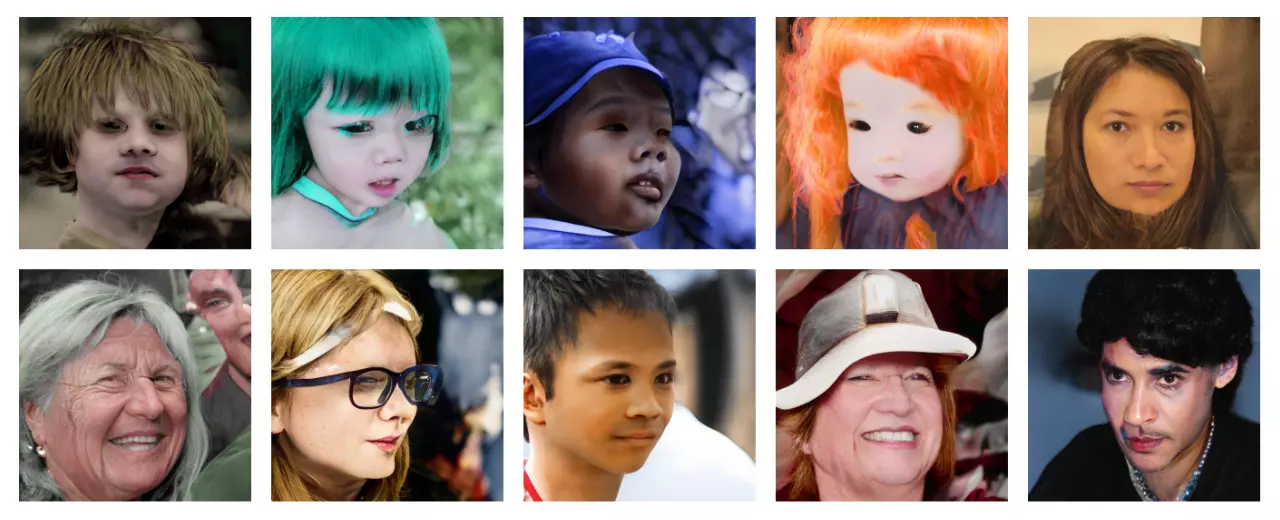 Creepy faces by Face Generator