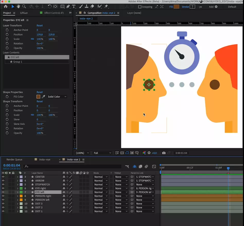 Animation in After Effects Step1