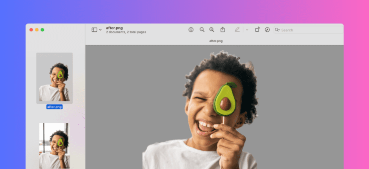 How to remove background from the image on Mac