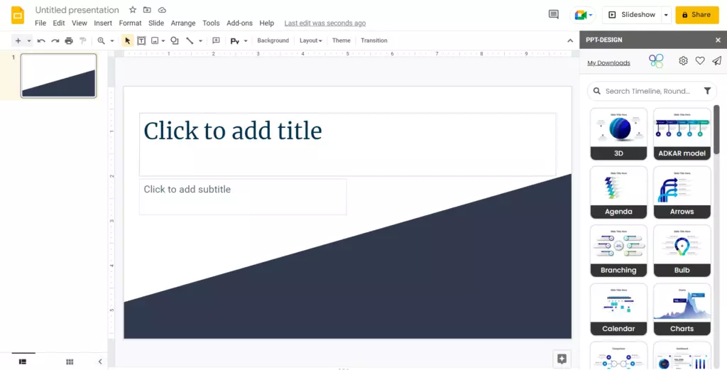 PPT-Design Infographics google add-on