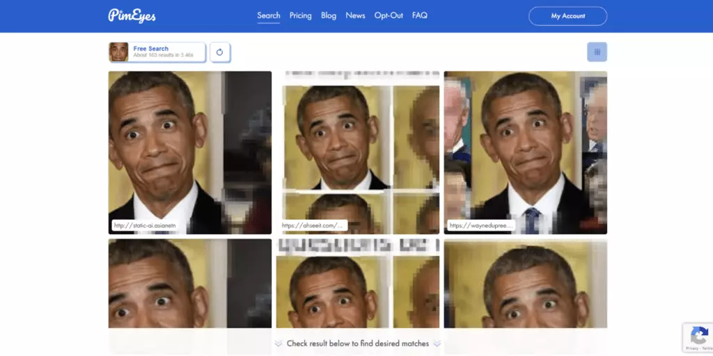 Barak Obama PimEyes