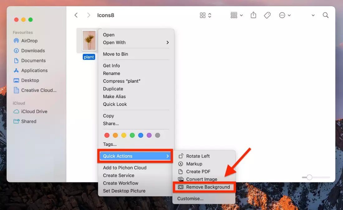 Remove background of a picture on a Mac