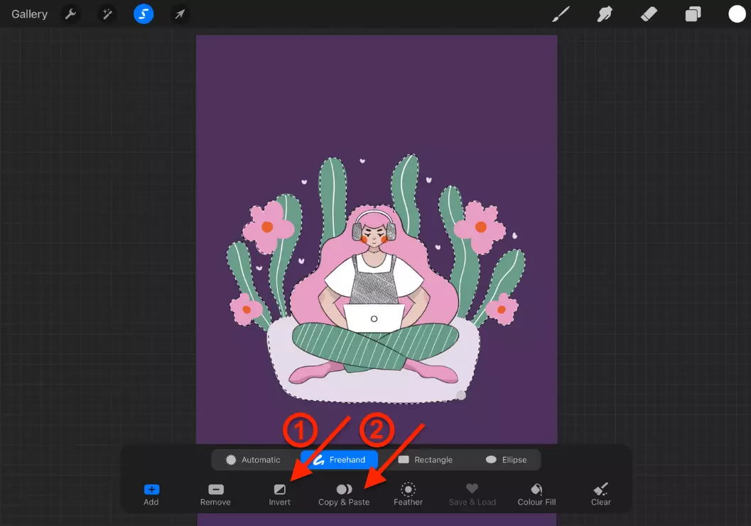 How to remove background in Procreate