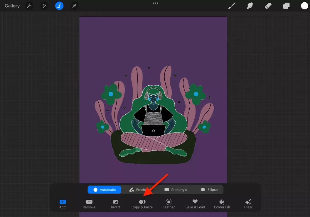 How to remove background in Procreate