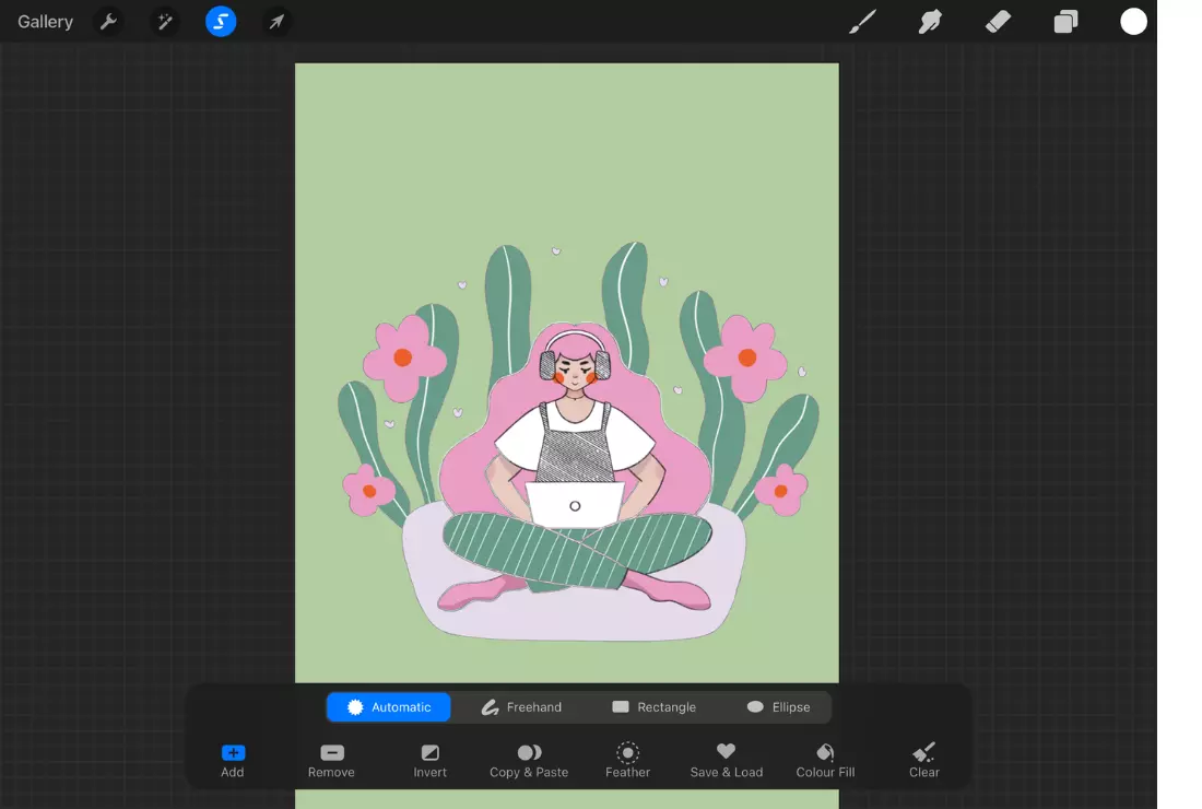 How to remove background in Procreate