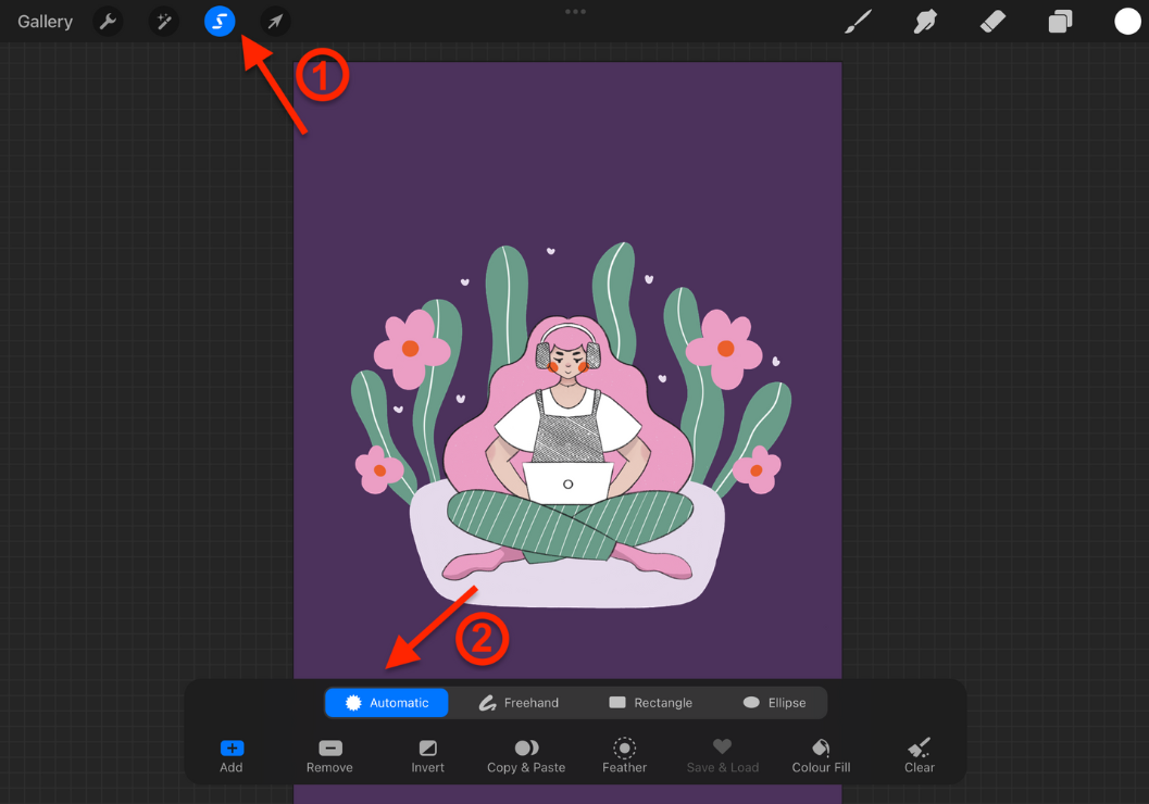 How to remove background in Procreate