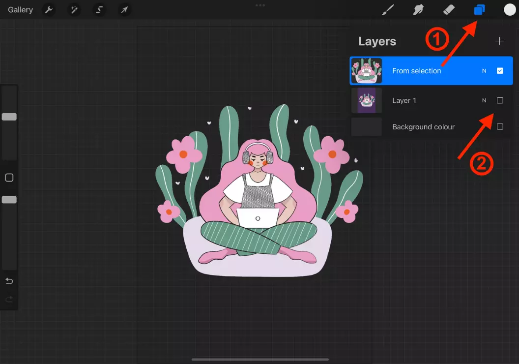 How to remove background in Procreate