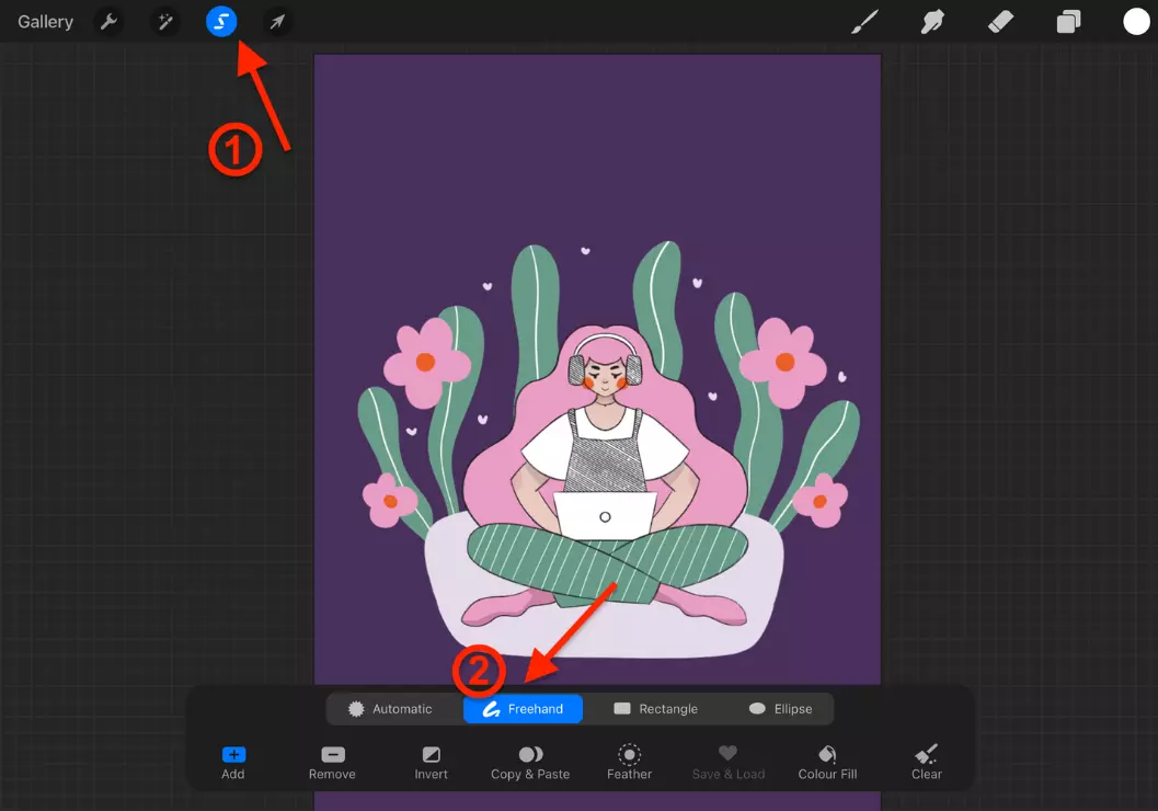 How to remove background in Procreate