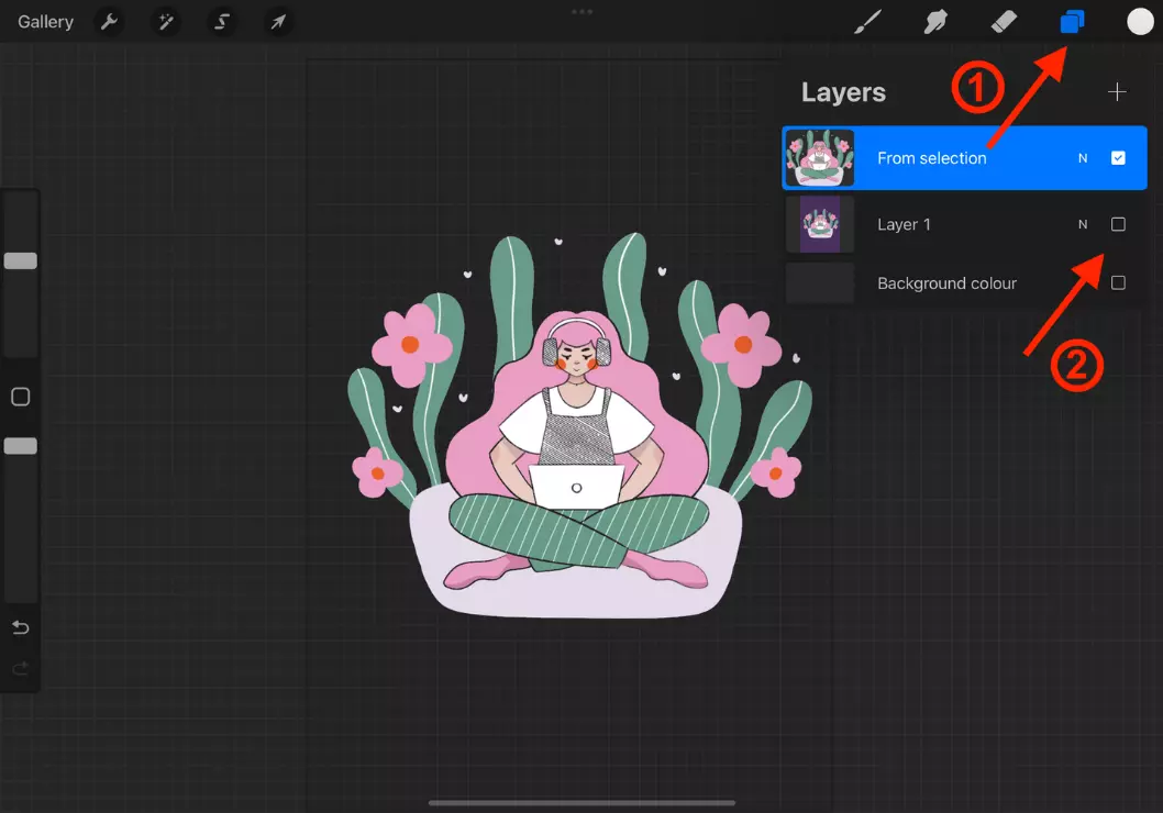 How to remove background in Procreate