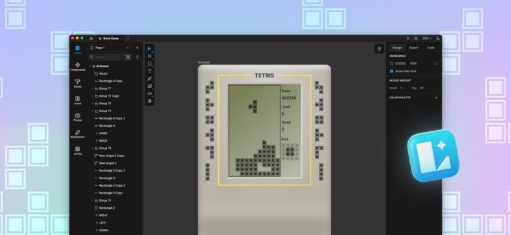 Designing the legendary Tetris handheld console in Lunacy