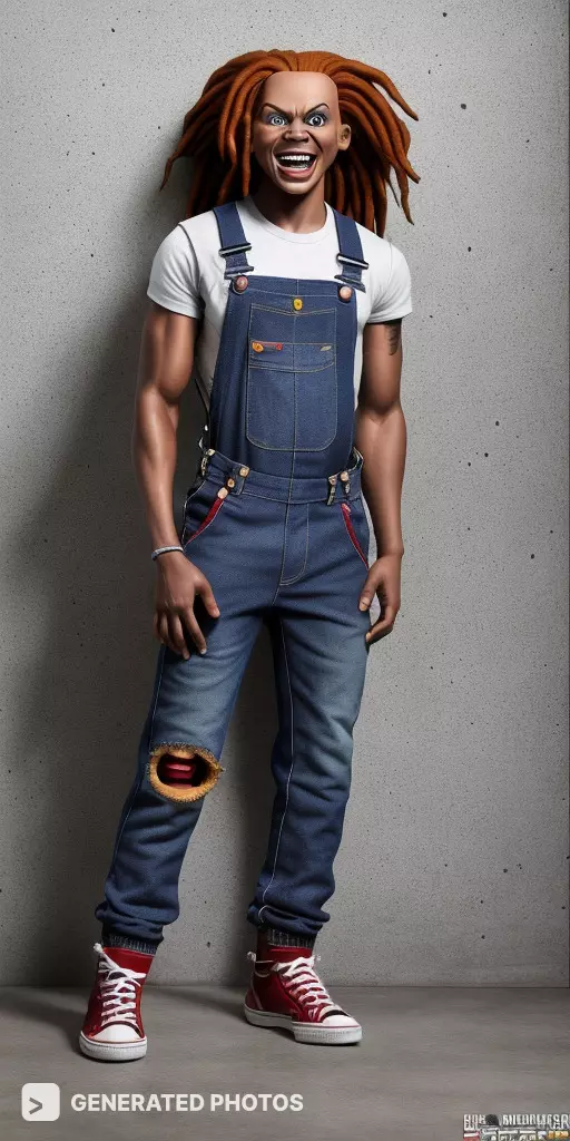 a black chucky dall