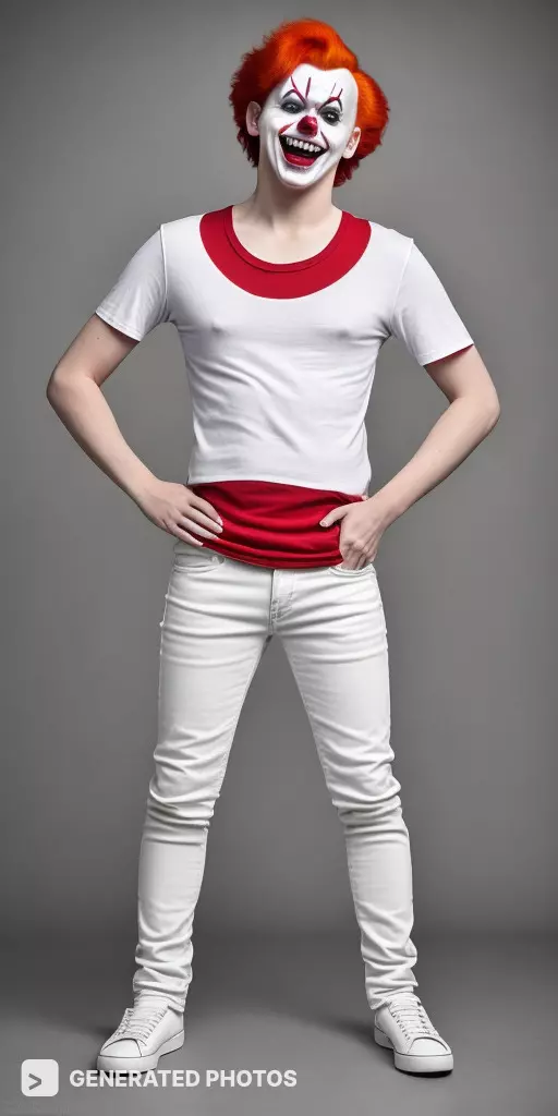 creepy clown costume