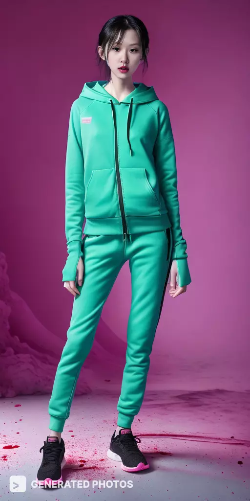 squid game ai generated picture of a girl