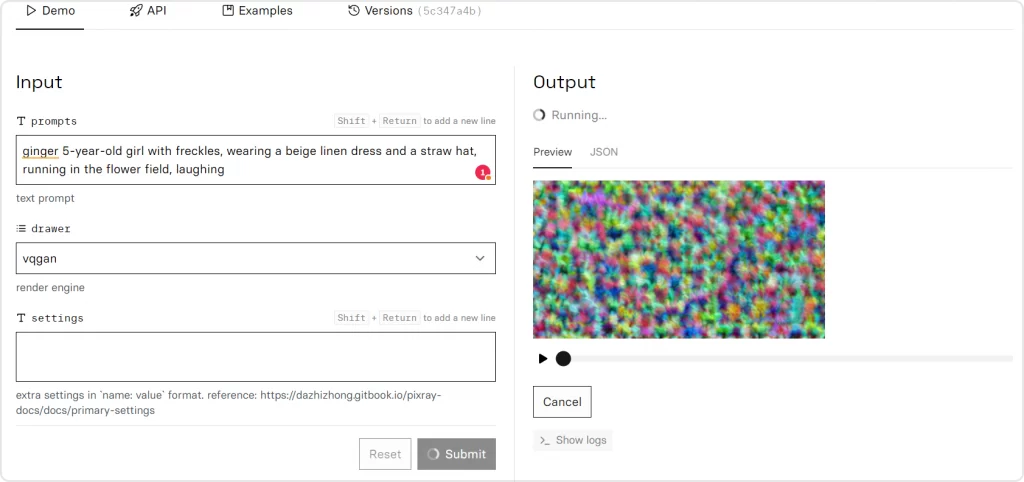 pixray generation process