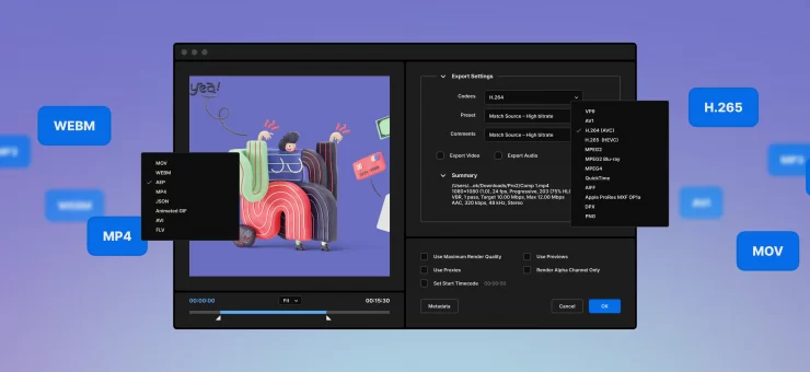 Choosing the right video file format for your project