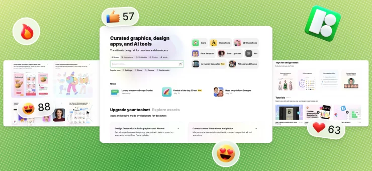 New look: fresh UI for Icons8 main page